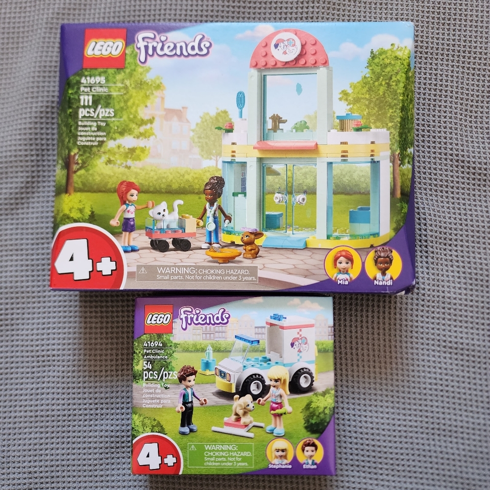 Lego friends pet clinic and pet ambulance 41694